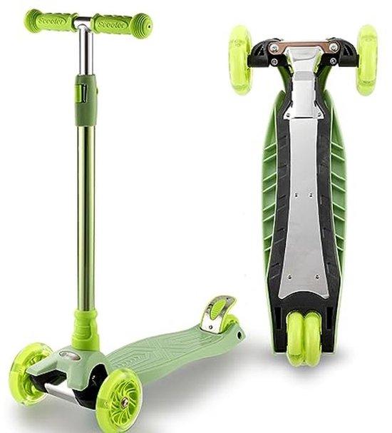 Famanu Kinderscooter mit 3 Rädern und Leuchtenden Rädern - Verstellbar und Stabil für Kinder von 3-12 Jahren