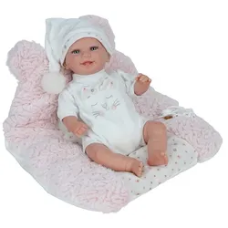 Reborn Puppe Alice 35 cm mit Decke – Realistische Babypuppe von Muñecas Arias