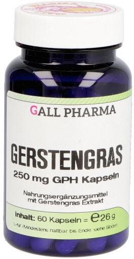 Gerstengras 250 mg Gph Kapseln 60stk