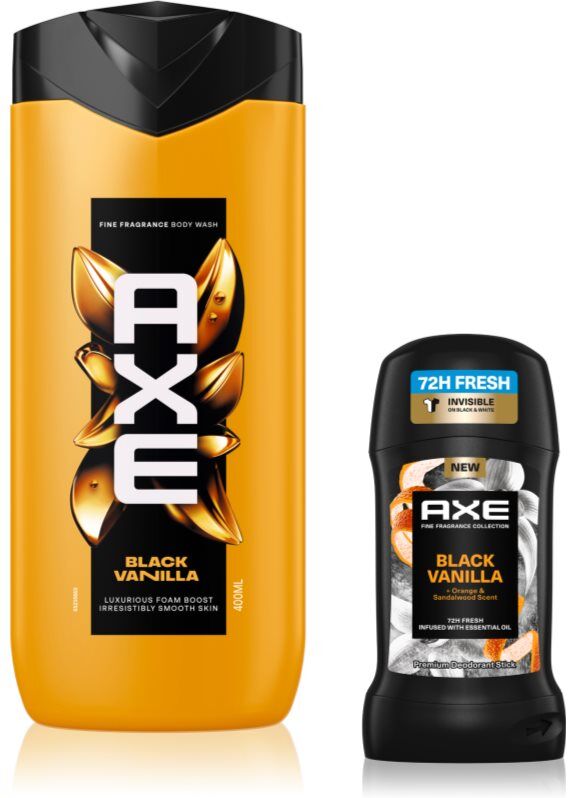 Axe Premium Black Vanilla ensemble corps