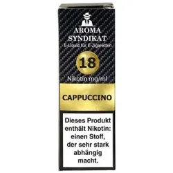 Cappuccino 10ml 18mg NicSalt Liquid by Aroma Syndikat