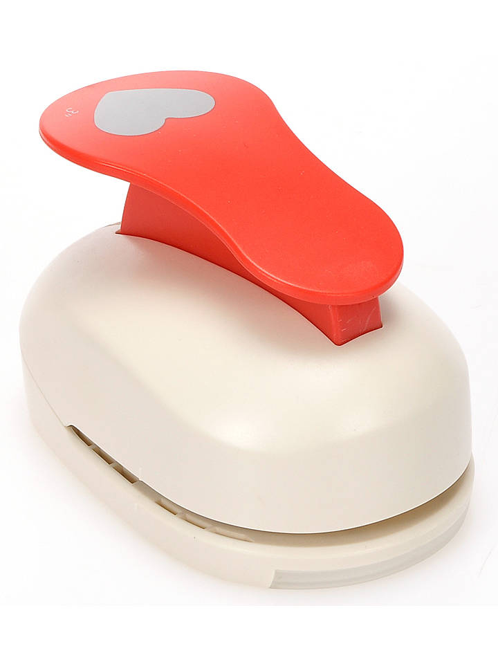 SUNNYSUE Motivlocher "Herz" in Creme/ Rot - onesize