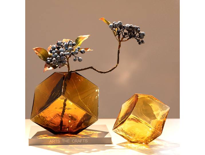 Vase en verre carré géométrique, bouteille hydroponique inclinée, accessoires d'arrangement Floral, Terrarium, décoration de la maison