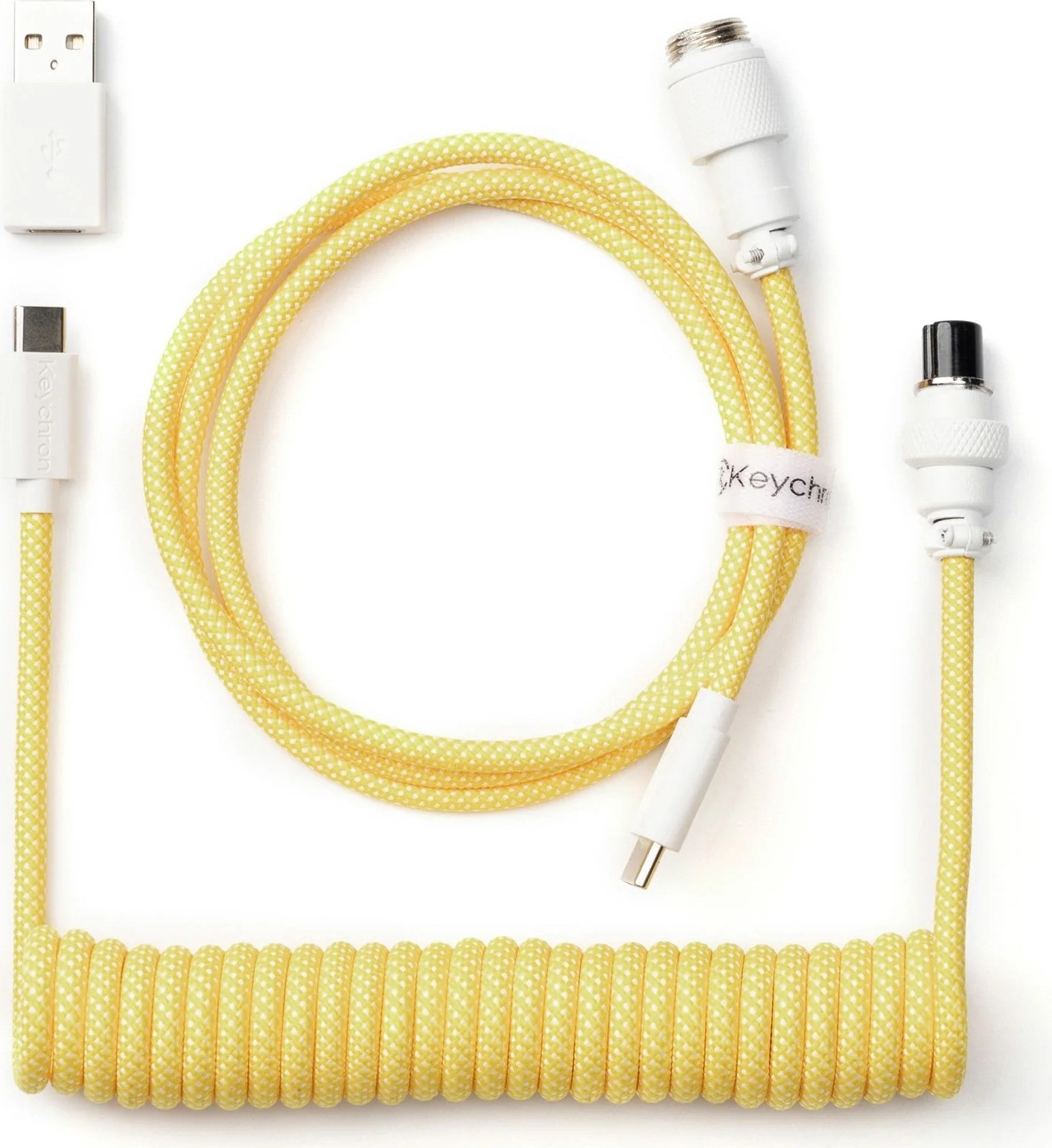 Keychron CAB-16 USB-C naar USB-C kabel, 1,36 meter, geel