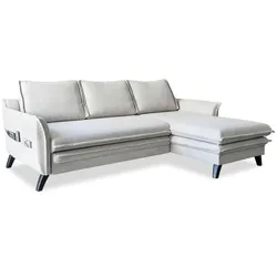 Miuform Ecksofa mit Schlaffunktion Charming Charlie ¦ beige ¦ Maße (cm): B: 228 H: 90