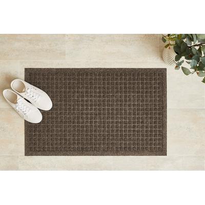 Fußmatte ANDIAMO "Kenora", braun, B:46cm H:8,5mm L:76cm, Obermaterial: 100% Polyester, Teppiche, Fußmatte, Schmutzfangmatte, robust, waschbar, Türmatte, rutschhemmend