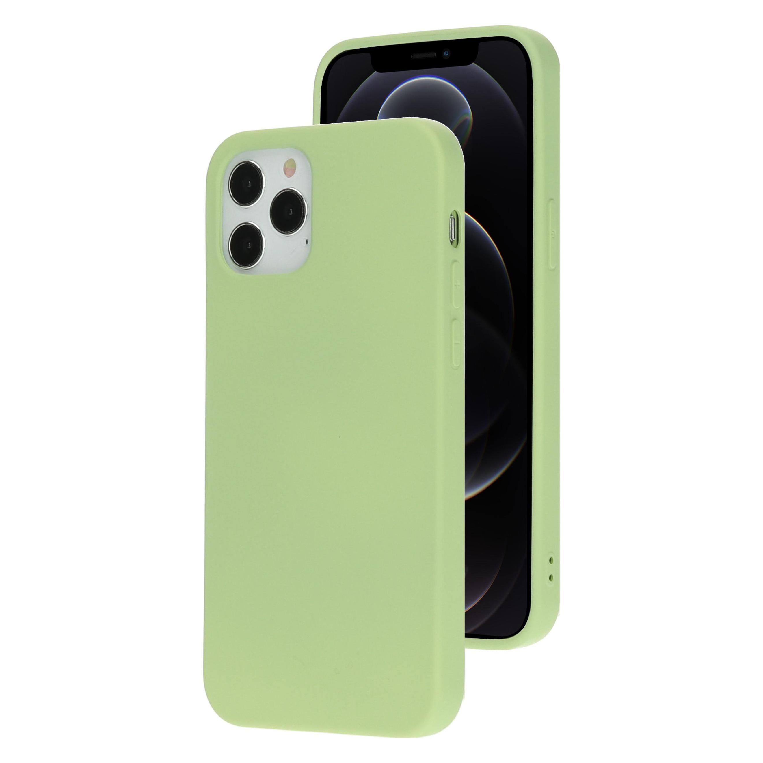 Mobiparts Silicone Cover Apple iPhone 12/12 Pro Pistache Green (Apple iPhone 12, Apple iPhone 12 Pro) (MP-108538)