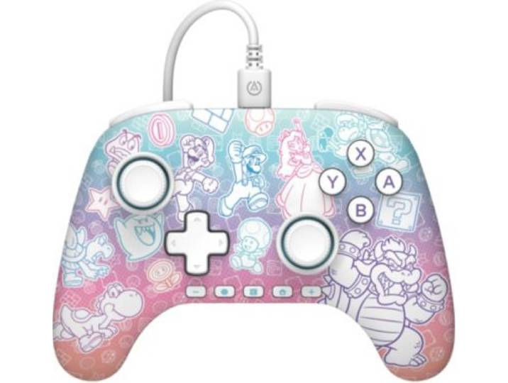 Power A - Manette Mario Mushroom Kingdom Switch 2