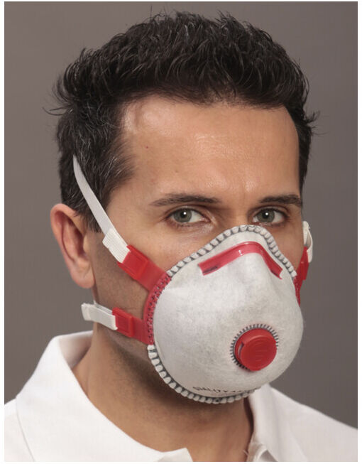Ekastu Safety Masque de protection respiratoire Mandil, FFP 3, 4 points, blanc (412 186)