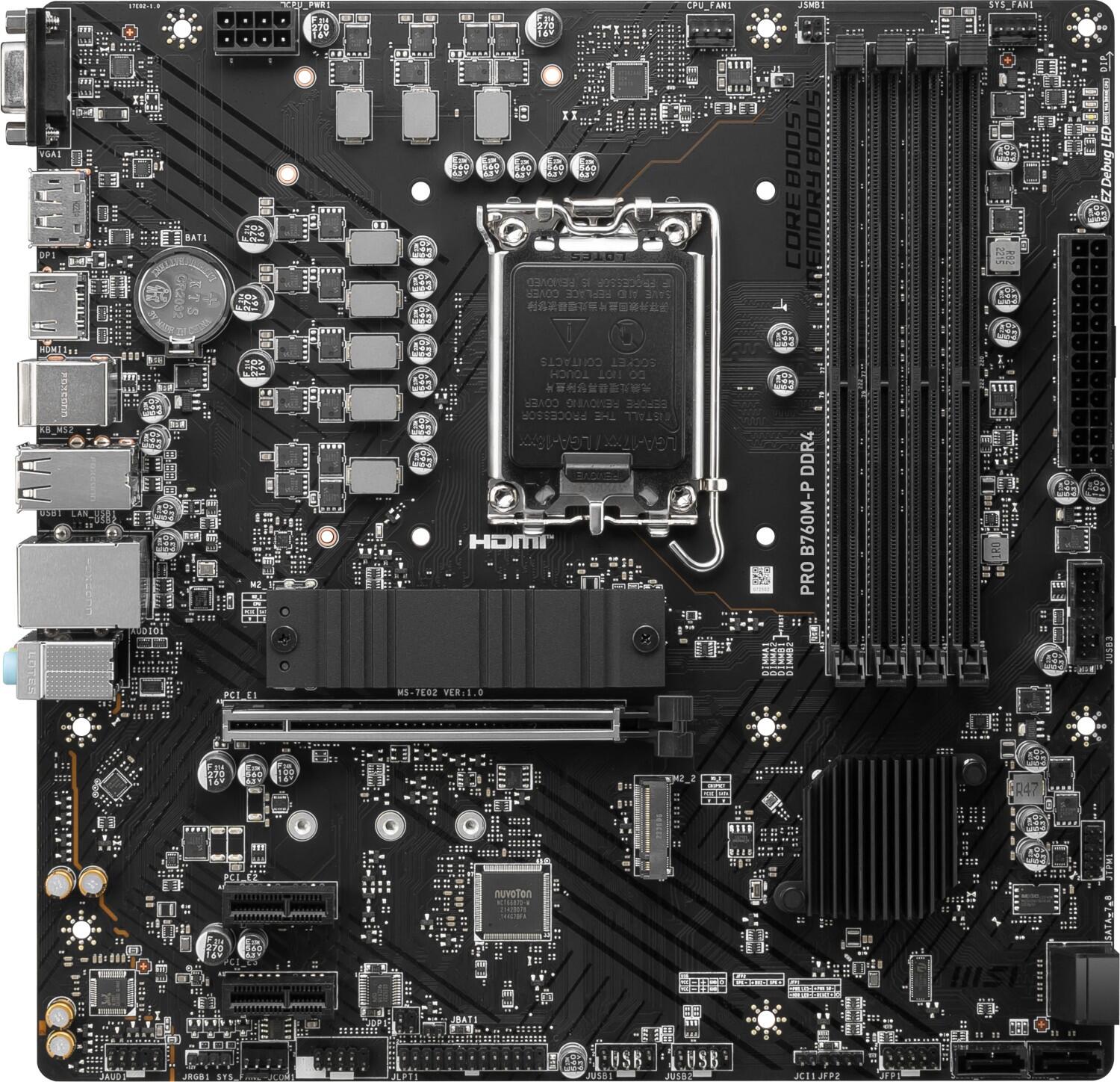 MSI PRO B760M-P DDR4 7E02-001R