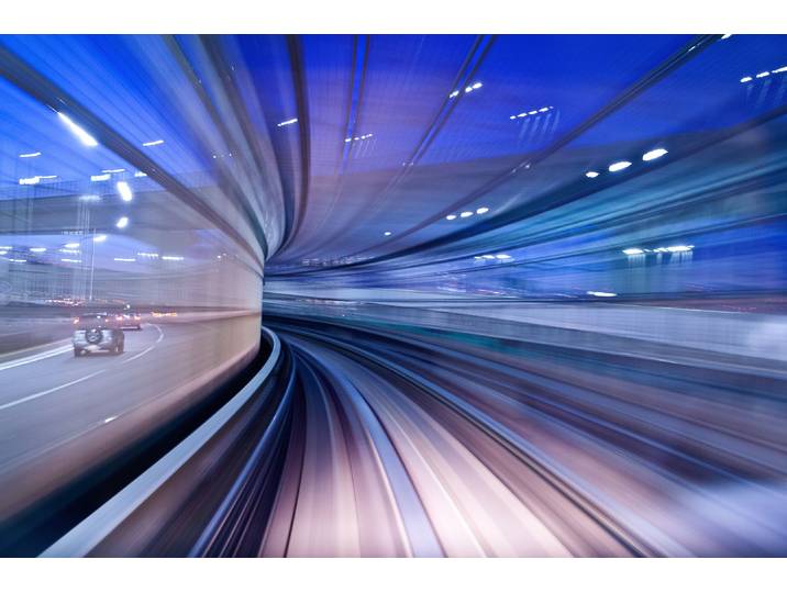 Fototapete PAPERMOON Photo-Art YU NAGASE, TWILIGHT-TUNNEL , bunt, B:1,5m L:1,11m, Vlies, Tapeten, Fototapete