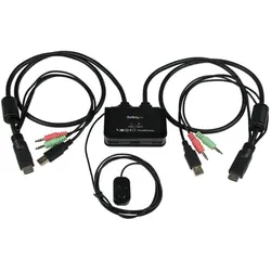 StarTech 2 Port HDMI Cable Kvm Switch, KVM Switch, Schwarz