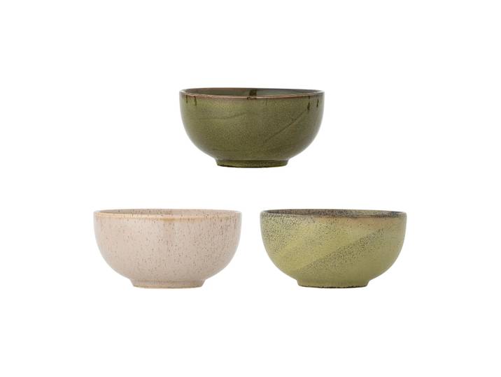 Bloomingville Bol Addison Ø16 cm 3 Pièces Green