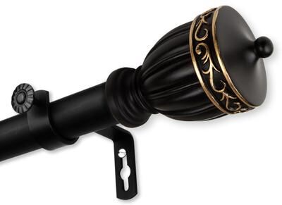 InStyleDesign Risler 1 inch Diameter Adjustable Curtain Rod