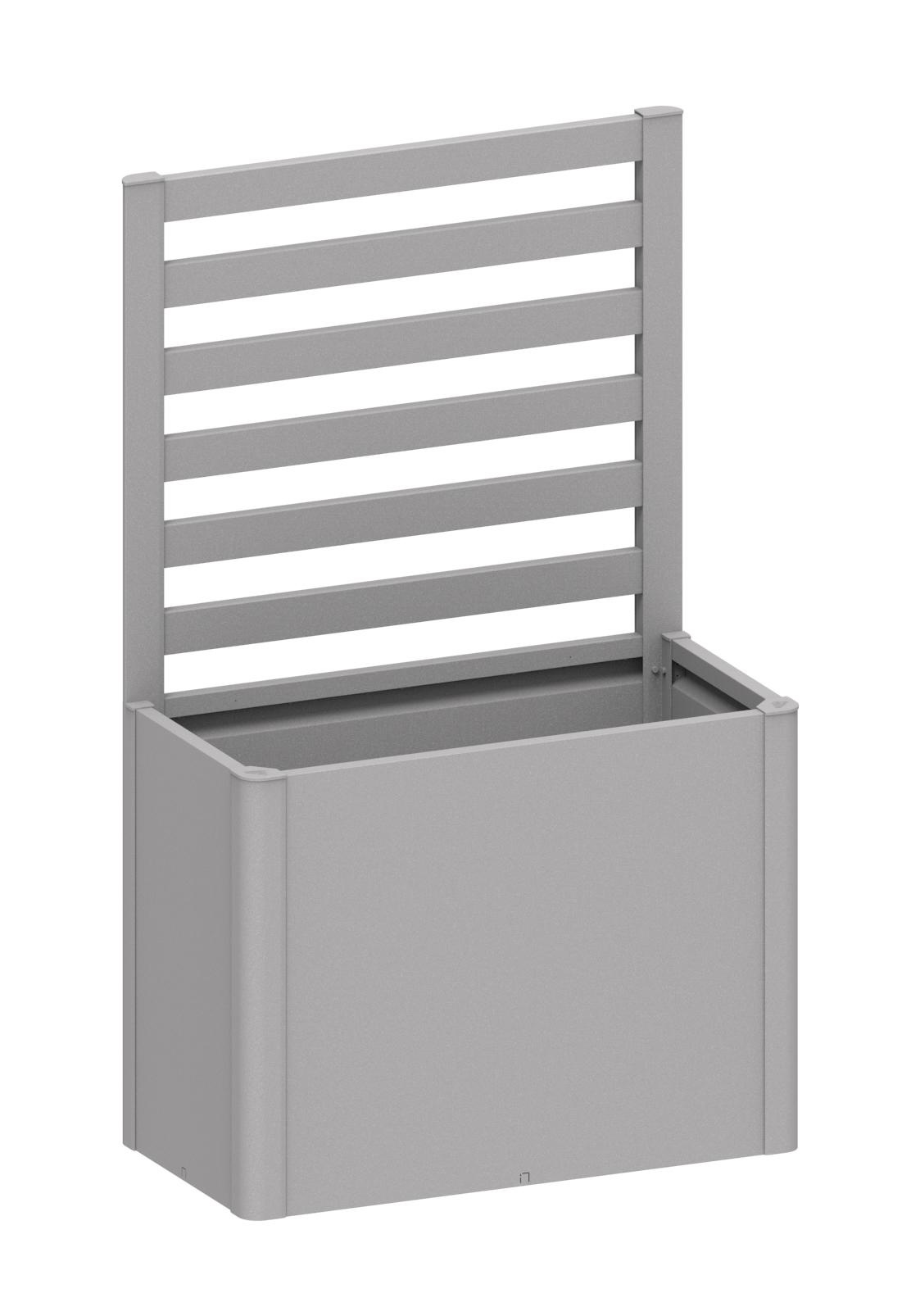 BIOHORTGARTE Rankgitter (1 Stk) für 1m Seite/ Gr. 100 silber-metallic 16925106