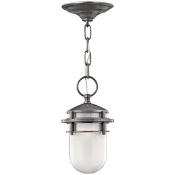 Außenleuchte Pendelleuchte Hängeleuchte Deckenlampe ALU Glas Hämatit Veranda