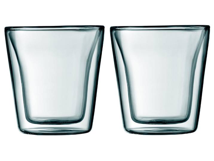 Espressoglas BODUM Canteen 1 dl , transparent, H:7,3cm, Glas, Trinkgefässe, Espressoglas
