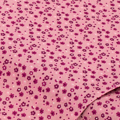 Baumwollstoff kleine Blüten "Sina", rosa-color