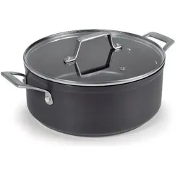 Lacor Kochtopf mit Deckel aus eloxiertem Aluminium, Pfanne + Kochtopf, Silber, Grau
