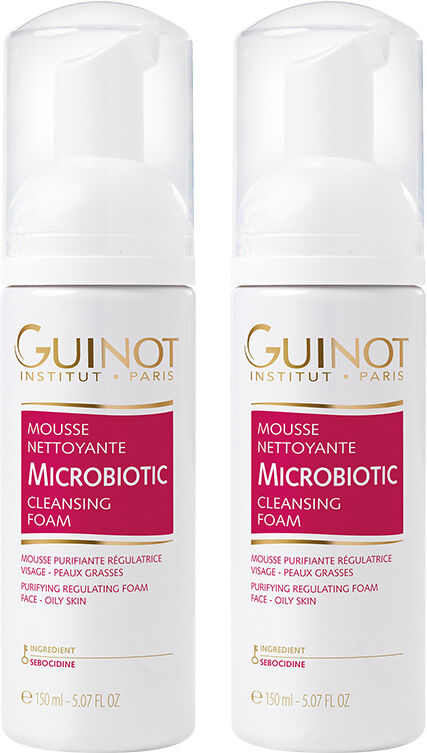 Guinot Mousse Nettoyante Microbiotic 2x 150ml Double