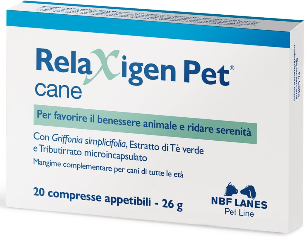 NBF LANES Relaxigen Pet Mangime Complementare per Cani 20CP