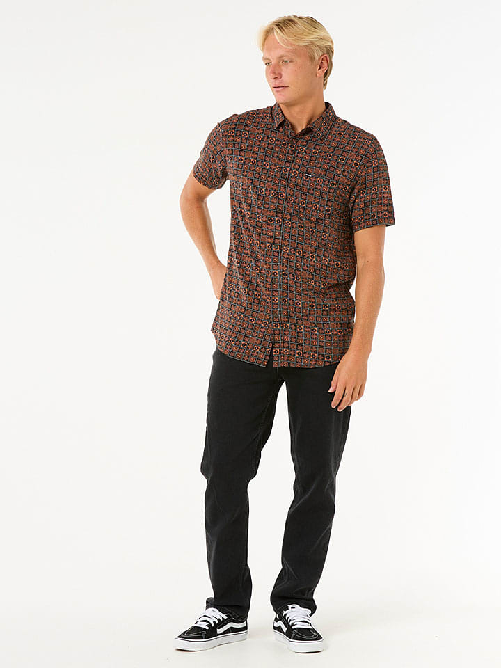 Rip Curl Hemd "Fun Times" - Regular fit - in Hellbraun - M
