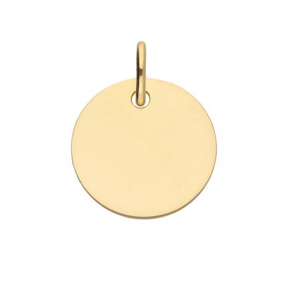 Kettenanhänger ADELIA´S "Gravurplatte 333 Gold ( 8K )", gold, Schmuckanhänger, Herren, Gold, Kettenanhänger, Goldanhänger