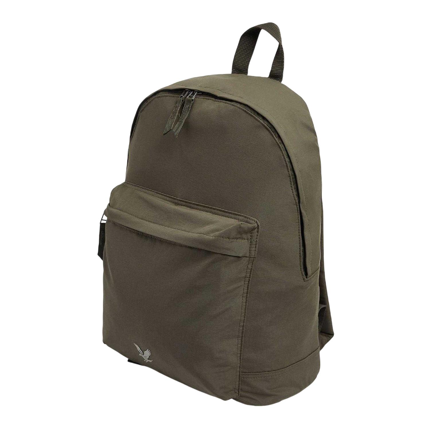 Lyle & Scott - Rucksack, Logo, Reise (Grün)