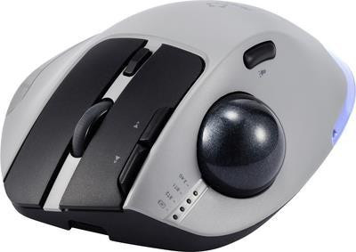 Renkforce RF-WLEM-500 Ergonomische draadloze Bluetooth optische muis grijs/zwart