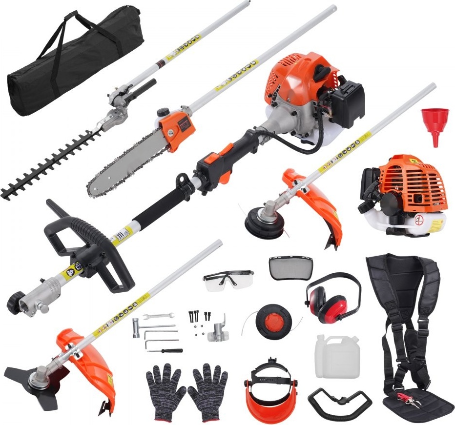 Benzin-Heckenschneider 5-in-1 - Heckenschere 26CC - Langstiel-Heckenschneider - leistungsstark - 0,54L Tankinhalt