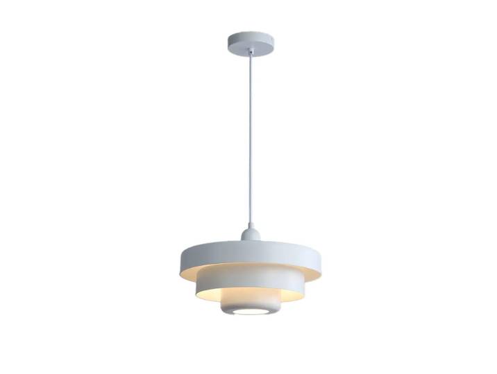 Suspension moderne métal blanc ø35 cm