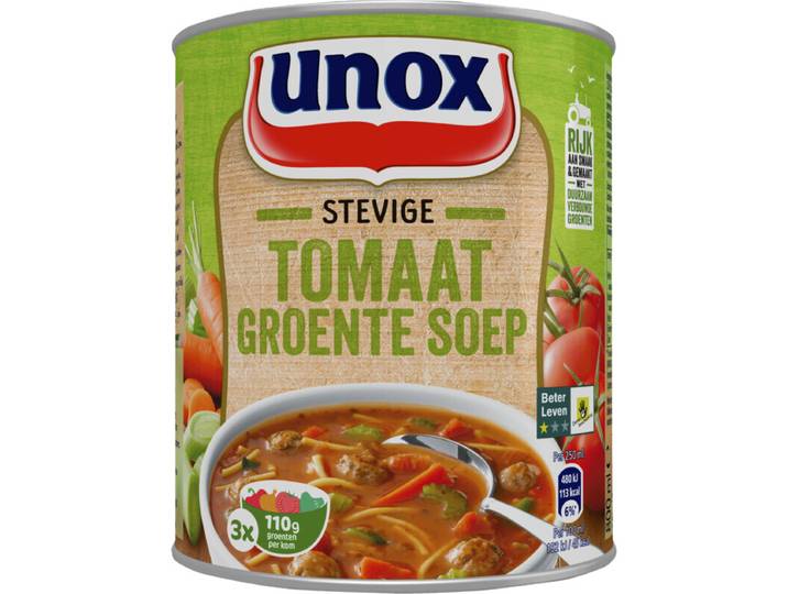 Unox Stevige Tomaten-Groentesoep - 800 ml
