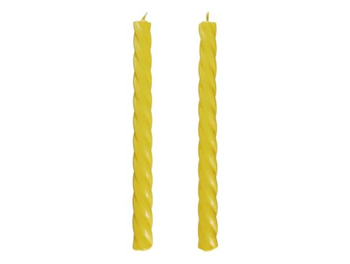 BUTLERS 2er Set Stabkerzen Paraffin - TWISTED - Brenndauer 6h
