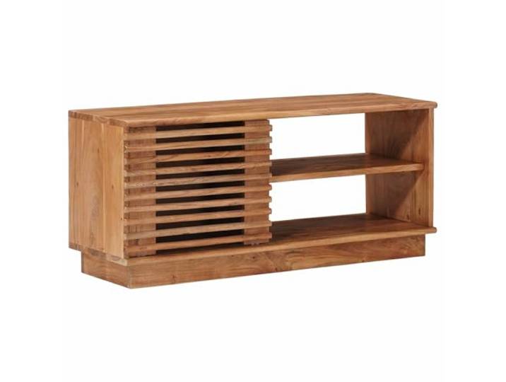 KTHLBRH TV-Schrank aus massivem Akazienholz 90 x 30 x 40 cm Modernes Design, großzügiger Stauraum, robuste Konstruktion, für Wohnzimmer