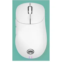 Gamiac PA50 Mice - White - Pixart 3327, Wired, 12000 DPI, 16,8M RGB effects (Kabelgebunden), Maus, Weiss