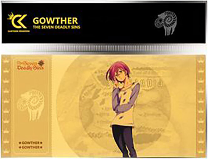 Cartoon Kingdom Gouden Ticket Gowther The Seven Deadly Sins #5 Collectie 1 Geel