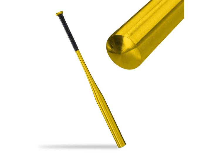 Baseballschläger Aluminium Gold-Schwarz