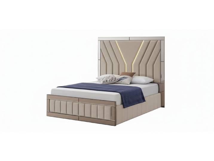 JVmoebel Polsterbett Modernes Bett im zeitlosen Design für hohen Schlafkomfort, Made in Europa