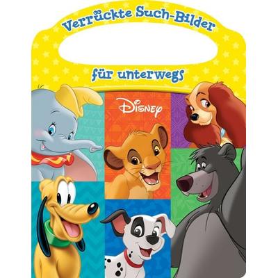 Disney - Verrückte Such-Bilder für unterwegs - Wimmelbuch - Pappbilderbuch mit Stift und abwischbaren Seiten ab 3 Jahren, Gebundene Ausgabe von ,