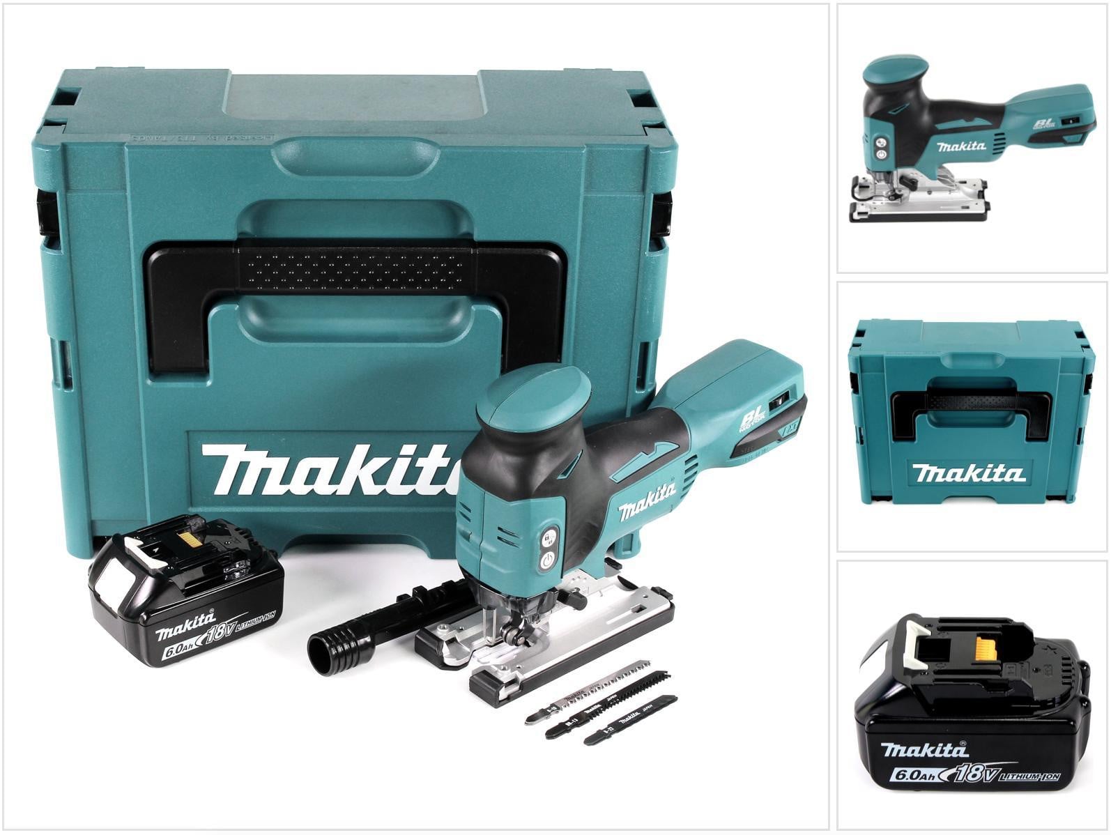 Makita DJV 181 G1J accu pendelzaag 18V borstelloos met 1x 6,0Ah accu en Makpac