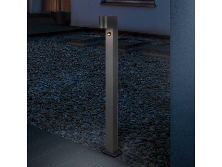Trio Lighting Wegeleuchte Roya, Bewegungssensor, anthrazit dimmbar, schwarz, Aluminium, Modern