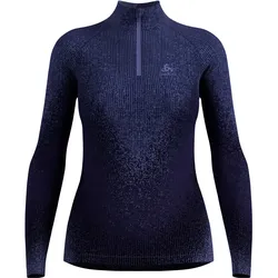 Odlo, Damen, Funktionsshirt, Blackcomb Eco Half Zip (M), Violett, Blau