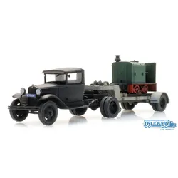 Artitec Fertigmodell Ford AA Sattelauflieger Deutz Lokomotive 387.556