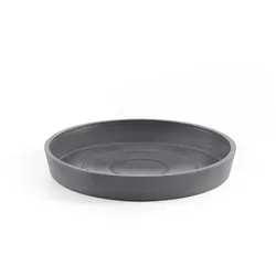 BLUMENTOPFUNTERSETZER rund 18/18/2,5 cm Grau