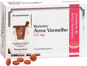 Bioactivo Suplemento Níveis Colesterol Arroz Vermelho 90 comprimidos