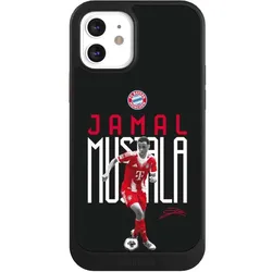 Nivocase Hülle für Apple iPhone 12 Handyhülle NIVOcore Case Schwarz FC Bayern München Offizielles (Apple iPhone 12), Smartphone Hülle, Schwarz