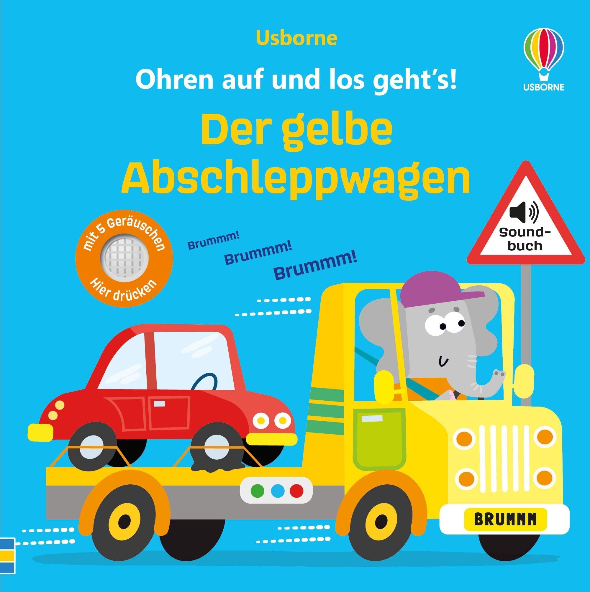Sam Taplin - Ohren auf und los geht’s! Der gelbe Abschleppwagen: Soundbuch begleitet einen Abschleppdienst und zeigt Kindern, wie z. B. Motorenstarten oder das ... Kinder ab 1 Jahr (Ohren-auf-los-geht's-Reihe) - Preis vom 09.10.2026 07:28:09 h
