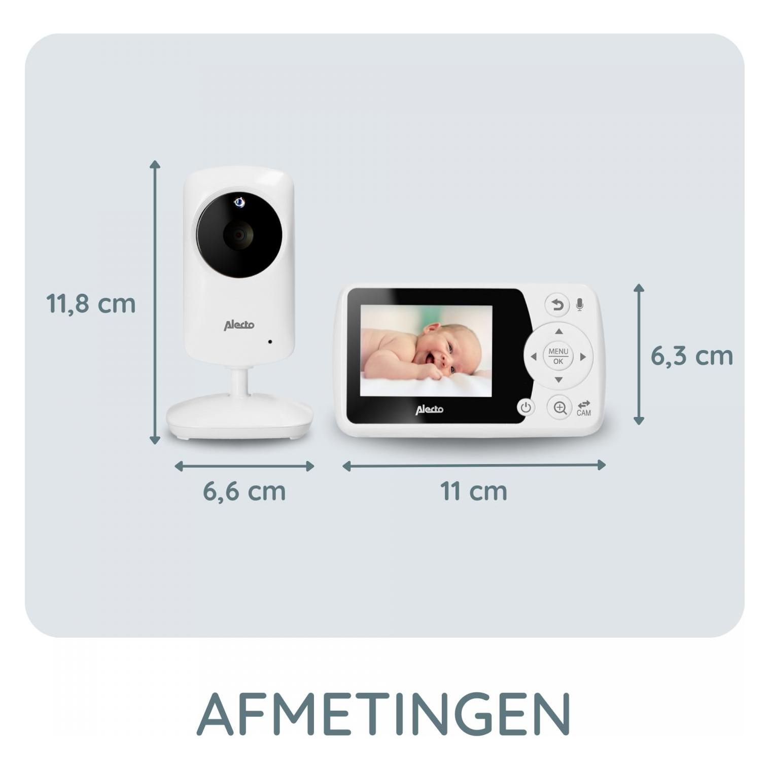 Alecto Babyüberwachungsgerät mit Kamera (Babyphone mit Kamera, 300 m) (DVM-64)