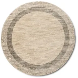 Webteppich Cadis Ø 200 cm Mischgewebe Beige
