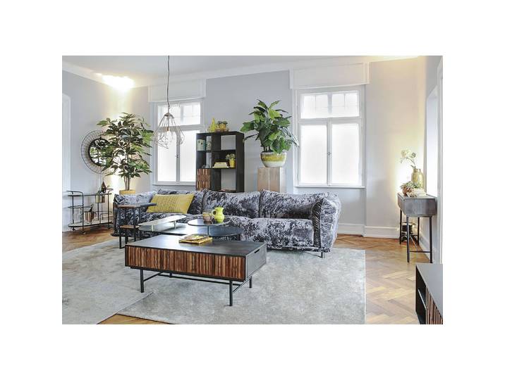 Couchtisch Wexford I 132 x 59 x 72cm Schwarz